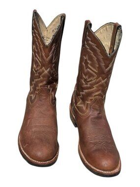 Durango Men’s Brown Western Cowboy Boots Size 11 EE Leather Round Toe